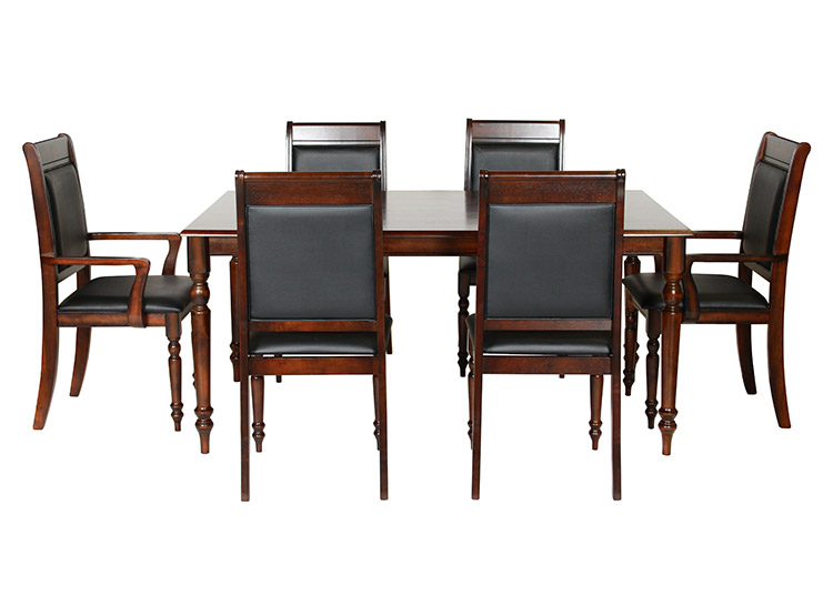 Juego Comedor Surya 6 Puestos 4 Sillas 2 Sitiales outlet