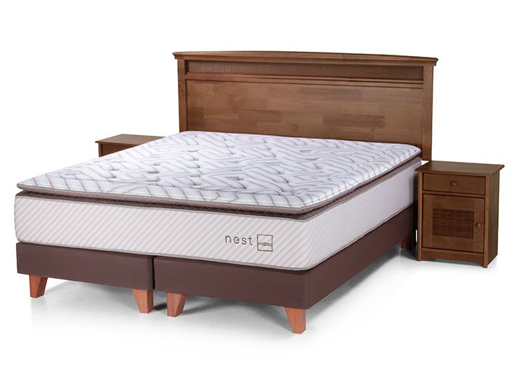 Cama Europea Rosen Nest 2 Plazas Maderas Veneto outlet — precio outlet