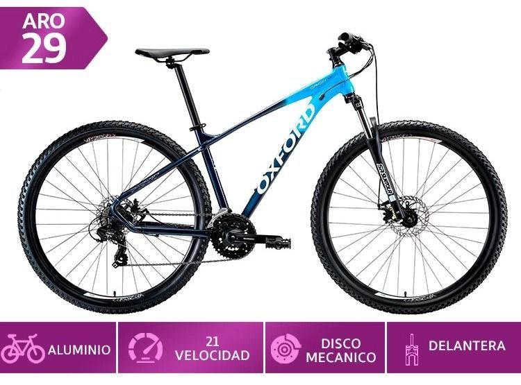 Bicicleta Oxford Orion 4 Aro 29 M Azul Cya L outlet