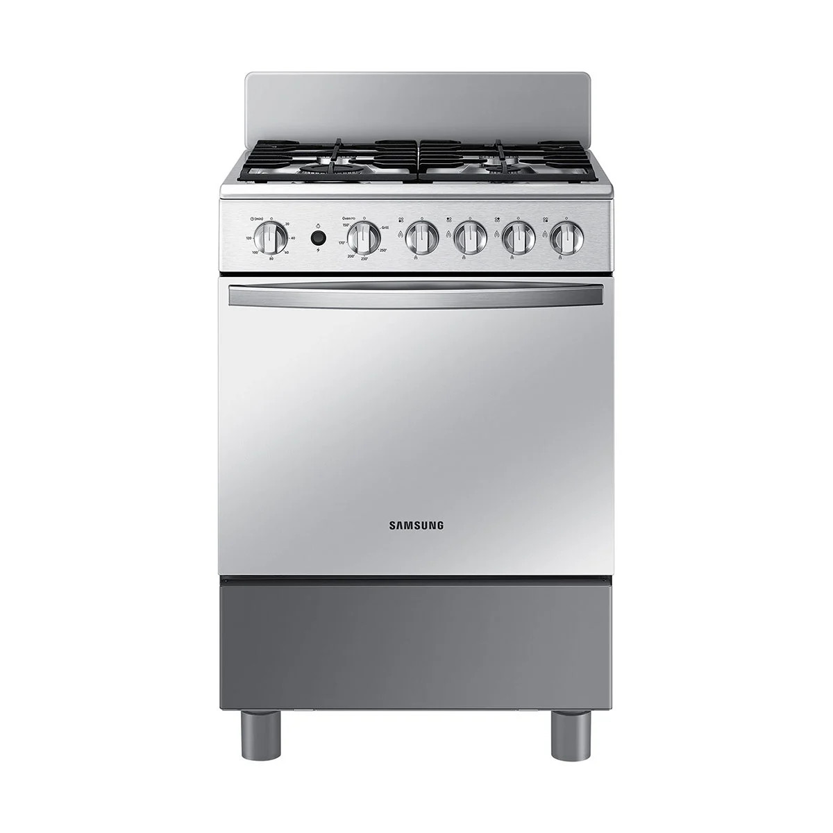 Cocina a Gas 4 Quemadores Basicas Silver outlet