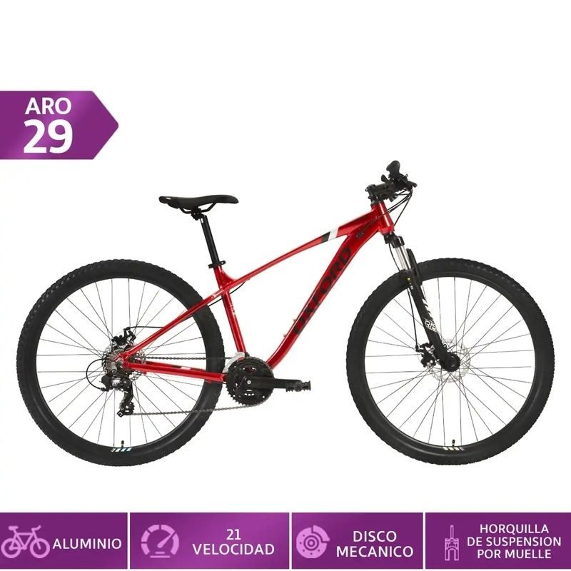 Bicicleta Oxford Merak 1 Aro 29 Rojo Talla M outlet