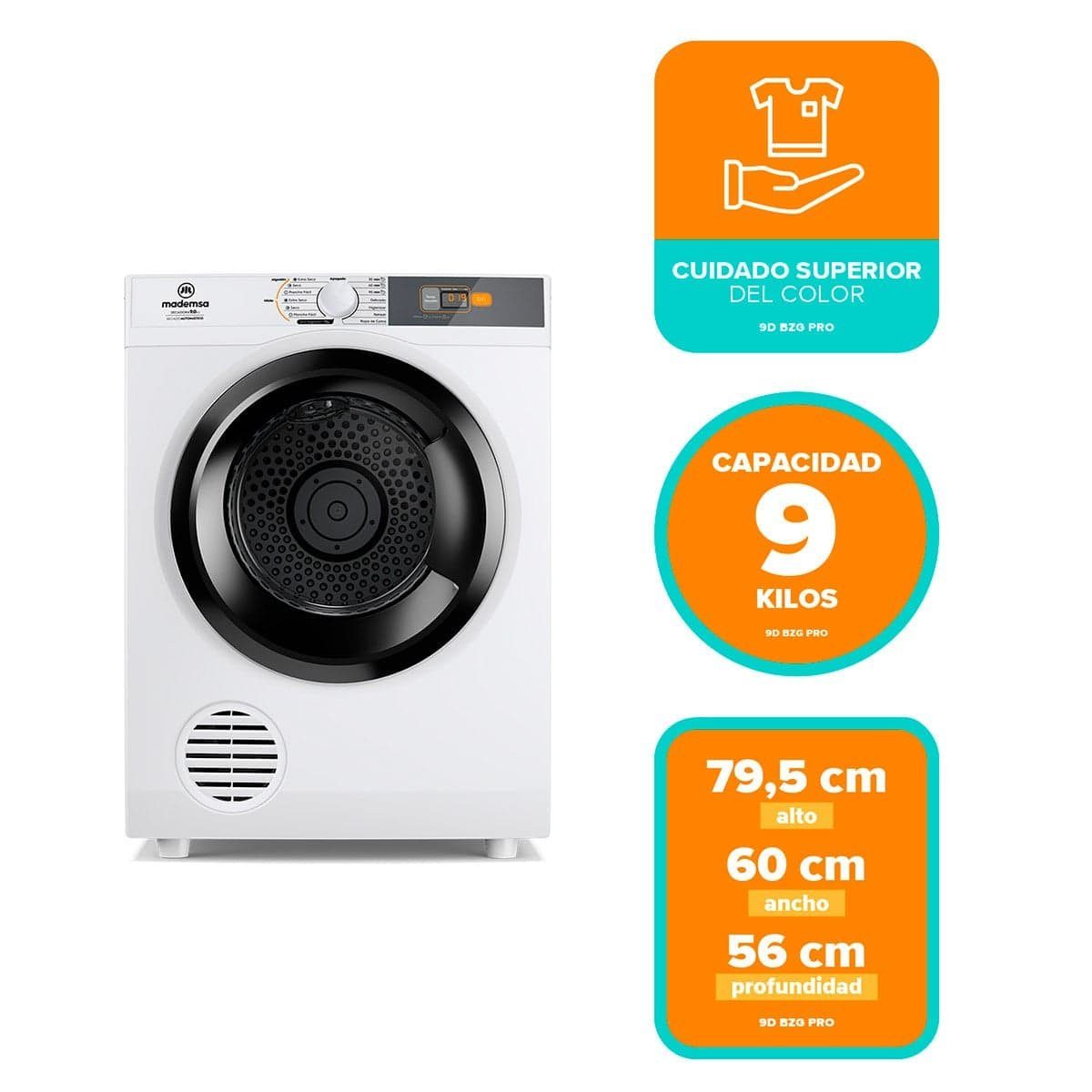 Secadora 9DBZG Pro 9 Kg outlet — foto 7