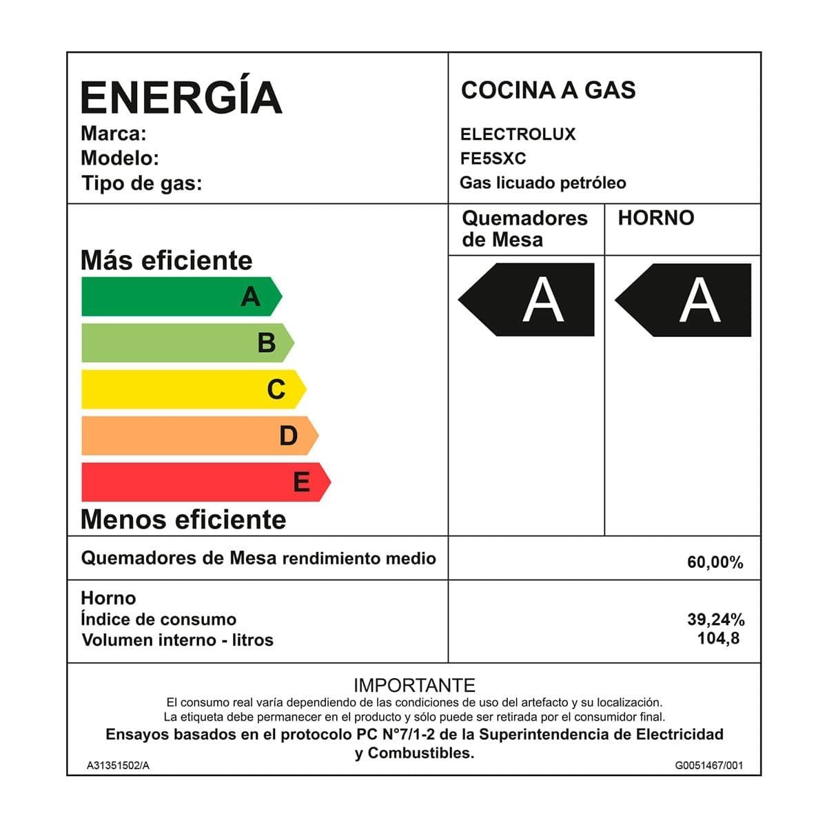 Cocina a Gas FE5SXC outlet — foto 10