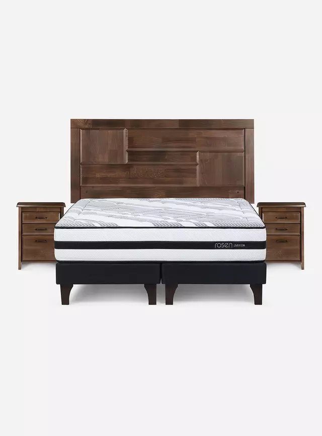 Cama Europea Driven 2 Plazas Base Dividida Set Dolce outlet — foto 2