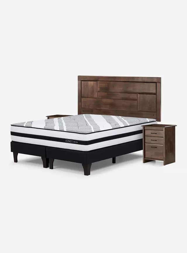 Cama Europea Driven 2 Plazas Base Dividida Set Dolce outlet