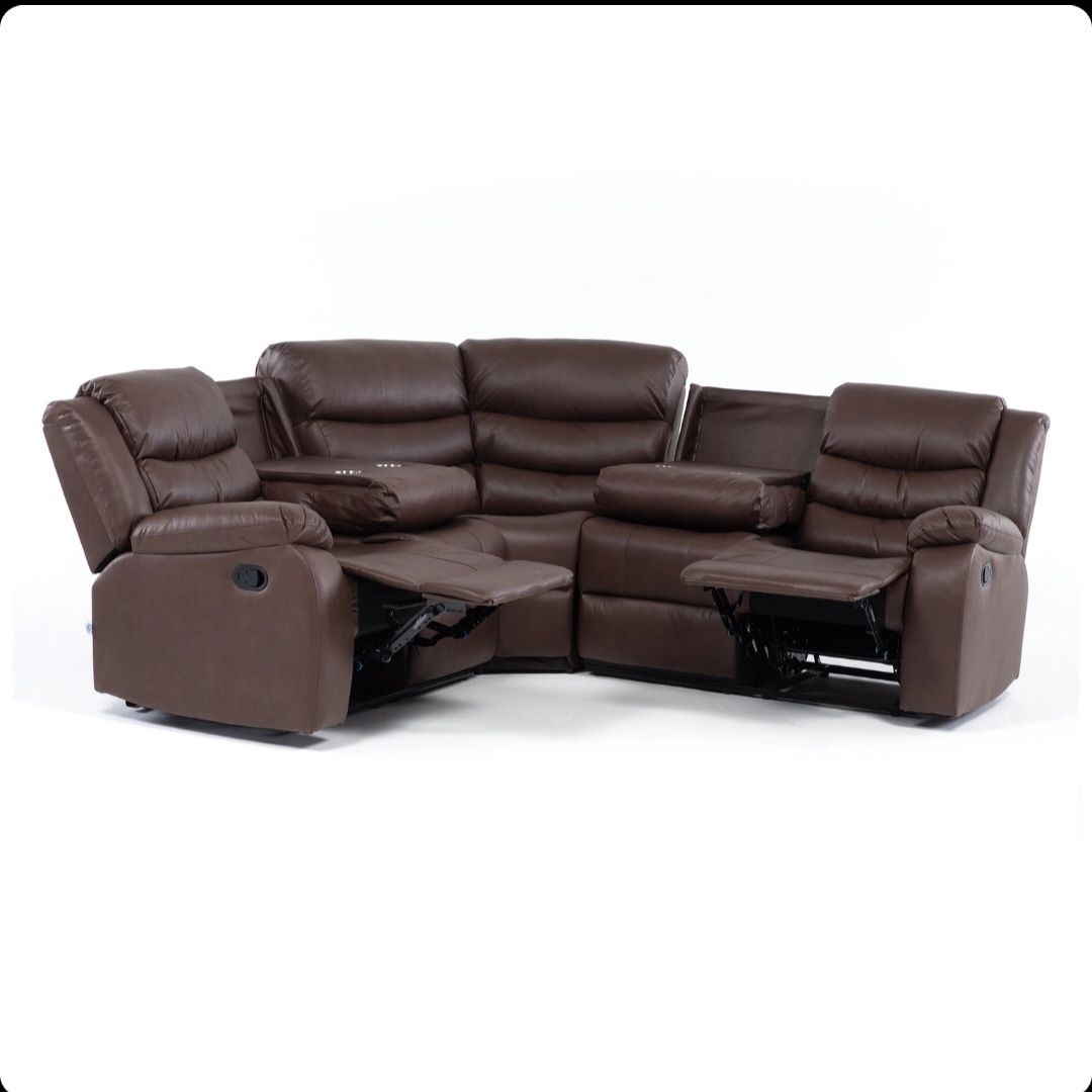 Sofá Seccional Doble Vaso Berger Reclinable Vys outlet — foto 2