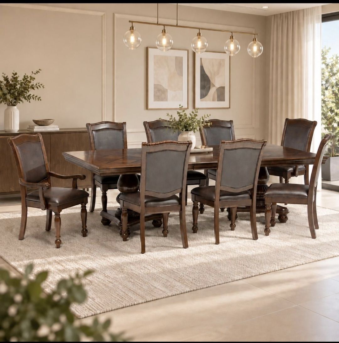 Comedor King 8 Puestos 6 Sillas 2 Sitiales outlet