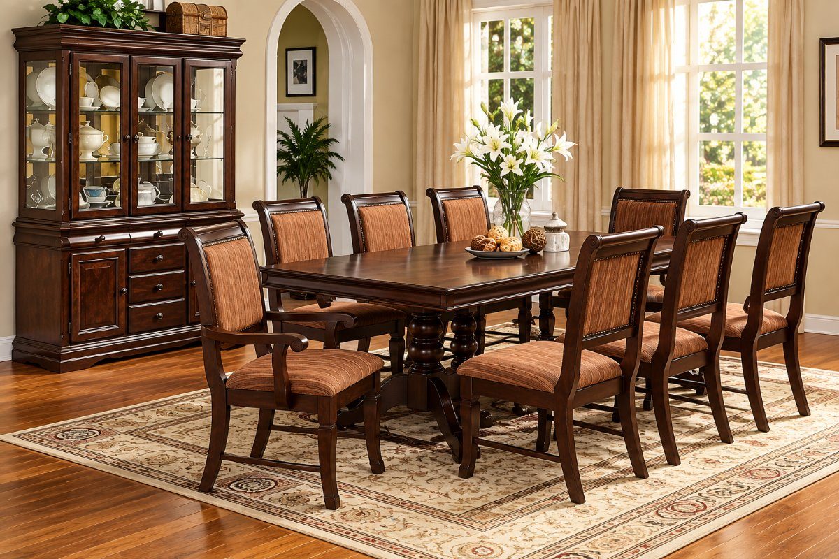 Comedor Ternara 8 Puestos 6 Sillas 2 Sitiales outlet